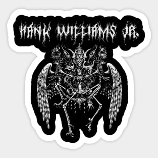 hank w jr ll darknes Sticker